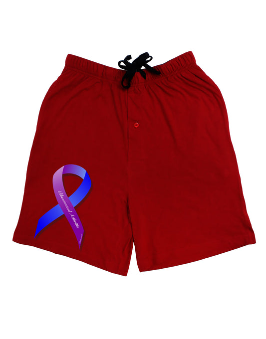 TooLoud Rheumatoid Arthritis Dark Adult Lounge Shorts-Lounge Shorts-TooLoud-Red-Small-Davson Sales