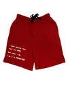 I Don't Always Test My Code Funny Quote Adult Lounge Shorts by TooLoud-Lounge Shorts-TooLoud-Red-Small-Davson Sales