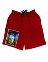 Tropical Skyline Adult Lounge Shorts-Lounge Shorts-TooLoud-Red-Small-Davson Sales