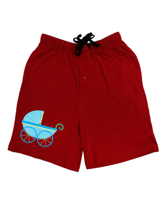 Baby Boy Carriage Adult Lounge Shorts-Lounge Shorts-TooLoud-Red-Small-Davson Sales