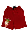 Drinking By Me-Self  Dark Adult Lounge Shorts Red- 2XL Tooloud