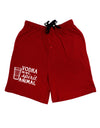Vodka Is My Spirit Animal Adult Lounge Shorts-Lounge Shorts-TooLoud-Red-Small-Davson Sales