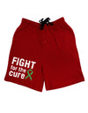 Fight for the Cure - Light Green Ribbon Celiac Disease Adult Lounge Shorts-Lounge Shorts-TooLoud-Red-Small-Davson Sales