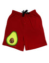 Cute Avocado Design Adult Lounge Shorts - Red or Black by TooLoud-Lounge Shorts-TooLoud-Black-Small-Davson Sales