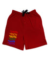 TooLoud Pride Flag Hex Code Dark Adult Lounge Shorts-Lounge Shorts-TooLoud-Red-Small-Davson Sales