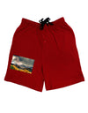 Colorado Mountain Scene Photo Adult Lounge Shorts-Lounge Shorts-TooLoud-Red-Small-Davson Sales