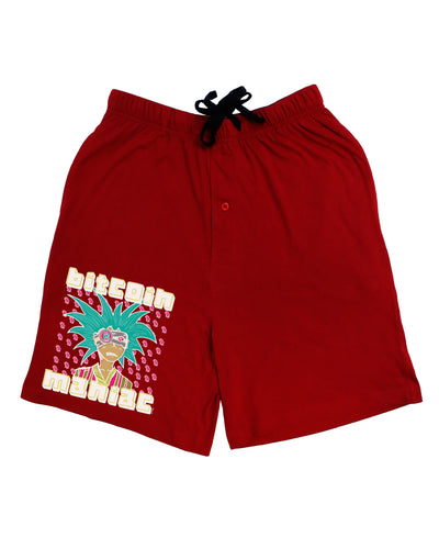 Bitcoin Maniac Crypto Dark Adult Lounge Shorts-Lounge Shorts-TooLoud-Red-Small-Davson Sales