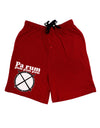 Pa Rum Pum Pum Pum BnW Adult Lounge Shorts-Lounge Shorts-TooLoud-Red-Small-Davson Sales