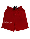 Bridesmaid Design - Diamonds Adult Lounge Shorts-Lounge Shorts-TooLoud-Red-Small-Davson Sales