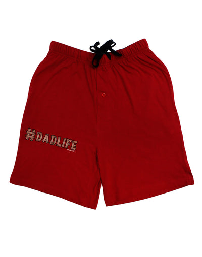 Hashtag Dadlife Adult Lounge Shorts-Lounge Shorts-TooLoud-Red-Small-Davson Sales