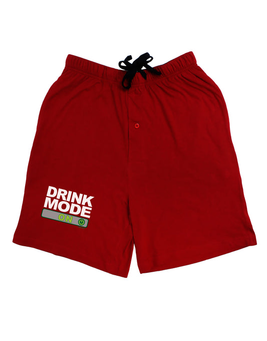 Drink Mode On Adult Lounge Shorts by TooLoud-Lounge Shorts-TooLoud-Red-Small-Davson Sales