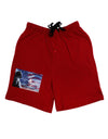 All American Cat Adult Lounge Shorts by TooLoud-Lounge Shorts-TooLoud-Red-Small-Davson Sales
