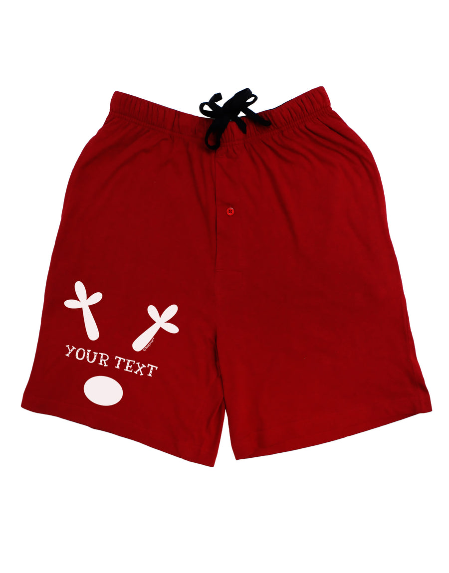 Personalized Matching Reindeer Family Design - Your Text Adult Lounge Shorts by TooLoud-TooLoud-Red-Small-Davson Sales