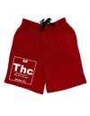 420 Element THC Funny Stoner Adult Lounge Shorts by TooLoud-Lounge Shorts-TooLoud-Red-Small-Davson Sales