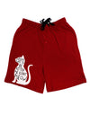 You've Cat To Be Kitten Me Right Meow Adult Lounge Shorts - Red or Black by TooLoud-Lounge Shorts-TooLoud-Red-Small-Davson Sales