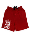 Baphomet Illustration Adult Lounge Shorts by-Lounge Shorts-TooLoud-Red-2XL-Davson Sales