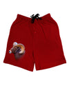 Majestic Bighorn Ram Adult Lounge Shorts-Lounge Shorts-TooLoud-Red-Small-Davson Sales