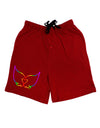 Cute Rainbow Angel Wings Heart Adult Lounge Shorts - Red or Black-Lounge Shorts-TooLoud-Red-Small-Davson Sales