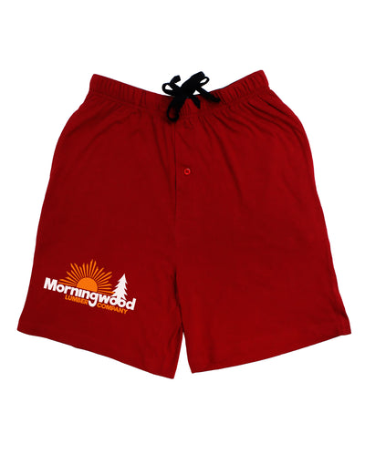 Morningwood Company Funny Adult Lounge Shorts by TooLoud-Lounge Shorts-TooLoud-Red-Small-Davson Sales