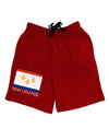 New Orleans Louisiana Flag Text Adult Lounge Shorts-Lounge Shorts-TooLoud-Red-Small-Davson Sales