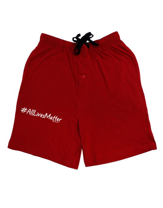 Hashtag AllLivesMatter Adult Lounge Shorts-Lounge Shorts-TooLoud-Red-Small-Davson Sales