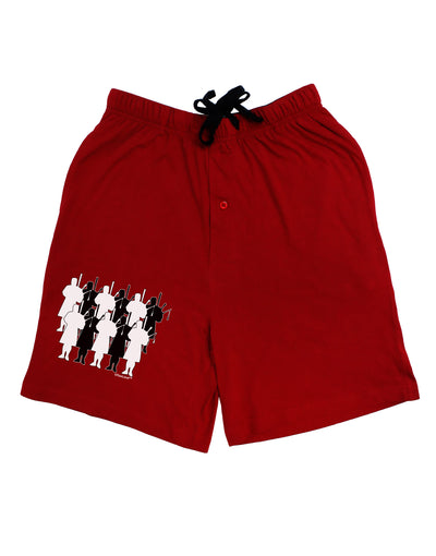 Eleven Pipers Piping Adult Lounge Shorts-Lounge Shorts-TooLoud-Red-Small-Davson Sales