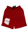 Arizona - United States Shape Adult Lounge Shorts - Red or Black by TooLoud-Lounge Shorts-TooLoud-Red-Small-Davson Sales