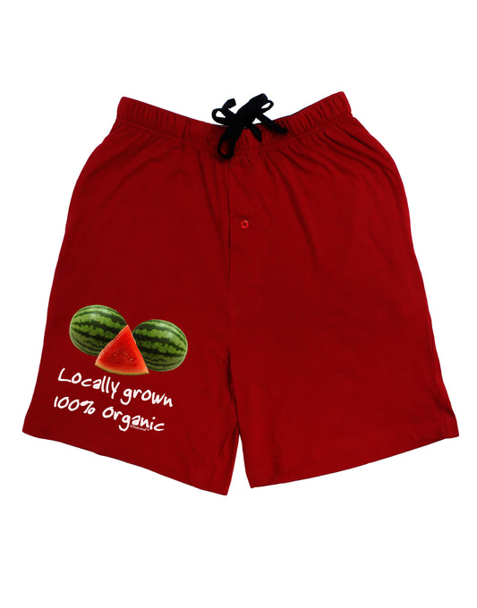 Locally Grown Organic Melons Adult Lounge Shorts-Lounge Shorts-TooLoud-Red-Small-Davson Sales
