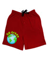 Go Green - Planet Earth Adult Lounge Shorts by TooLoud-Lounge Shorts-TooLoud-Red-Small-Davson Sales