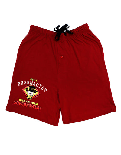 Pharmacist - Superpower Adult Lounge Shorts-Lounge Shorts-TooLoud-Red-Small-Davson Sales