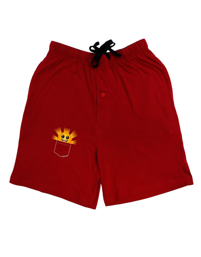 Sunshine In My Pocket Adult Lounge Shorts-Lounge Shorts-TooLoud-Red-Small-Davson Sales