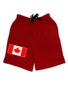 Canadian Flag Maple Leaf Colors Adult Lounge Shorts - Red or Black by TooLoud-TooLoud-Red-Small-Davson Sales