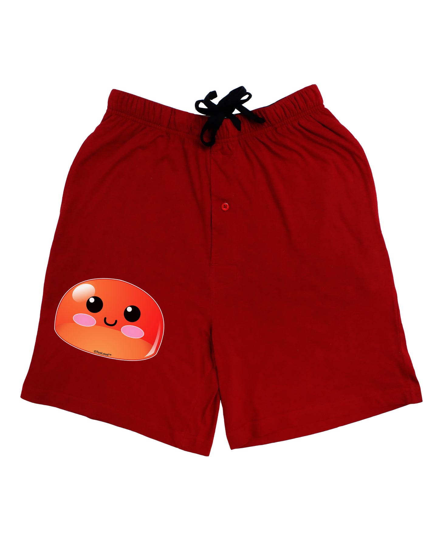 Cute RPG Slime - Red Adult Lounge Shorts - Red or Black by TooLoud-Lounge Shorts-TooLoud-Black-Small-Davson Sales