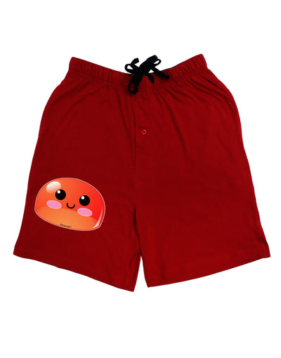 Cute RPG Slime - Red Adult Lounge Shorts - Red or Black by TooLoud-Lounge Shorts-TooLoud-Black-Small-Davson Sales