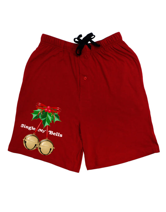 Jingle My Bells Adult Lounge Shorts-Lounge Shorts-TooLoud-Red-Small-Davson Sales
