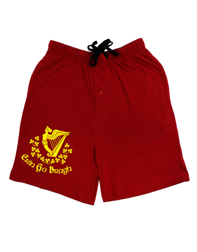 Erin Go Bragh Ireland Forever Adult Lounge Shorts-Lounge Shorts-TooLoud-Red-Small-Davson Sales