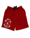 Grin and bear it Dark Adult Lounge Shorts-Lounge Shorts-TooLoud-Red-Small-Davson Sales