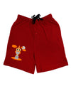 Owl Orange Adult Lounge Shorts-Lounge Shorts-TooLoud-Red-Small-Davson Sales