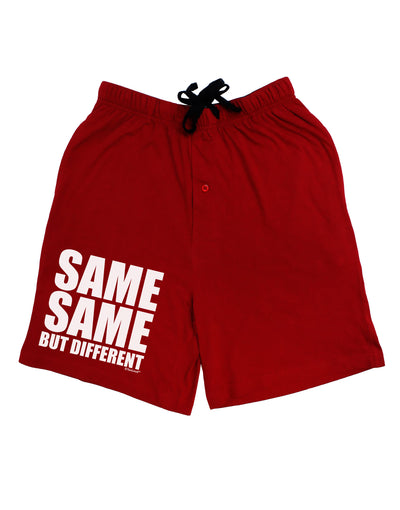 Same Same But Different Adult Lounge Shorts - Red or Black-Lounge Shorts-TooLoud-Red-Small-Davson Sales