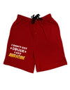 I Don't Get Drunk - Awesome Adult Lounge Shorts-Lounge Shorts-TooLoud-Red-Small-Davson Sales