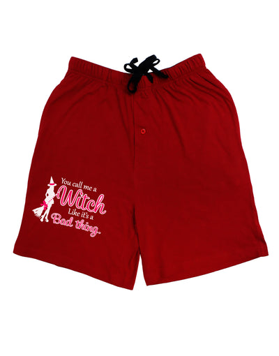 Witch - Bad Thing Adult Lounge Shorts-Lounge Shorts-TooLoud-Red-Small-Davson Sales