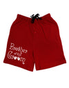 Brother of the Groom Dark Adult Lounge Shorts-Lounge Shorts-TooLoud-Red-Small-Davson Sales