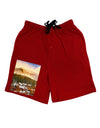 Nature Photography - Mountain Glow Adult Lounge Shorts by-Lounge Shorts-TooLoud-Red-Small-Davson Sales