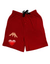 Heart on Puppet Strings Adult Lounge Shorts-Lounge Shorts-TooLoud-Red-Small-Davson Sales