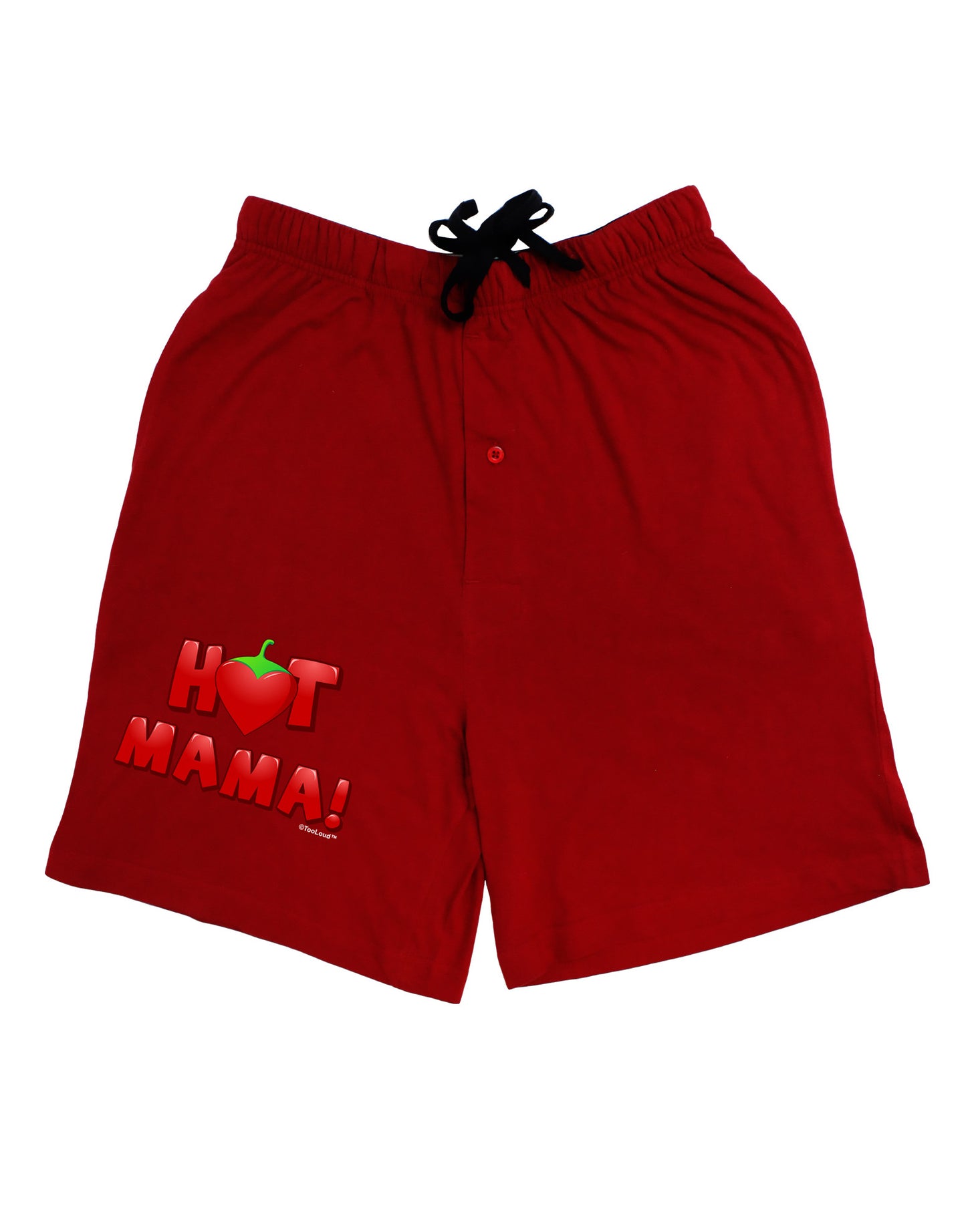 Hot Mama Chili Heart Adult Lounge Shorts-Lounge Shorts-TooLoud-Red-Small-Davson Sales
