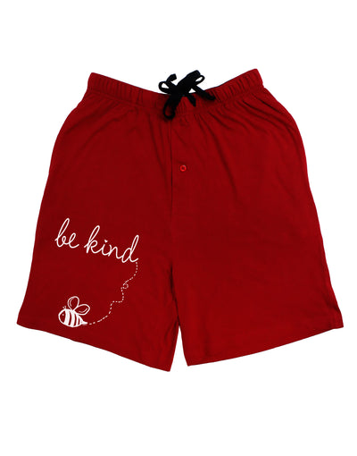 TooLoud Be Kind Dark Adult Lounge Shorts-Lounge Shorts-TooLoud-Red-Small-Davson Sales