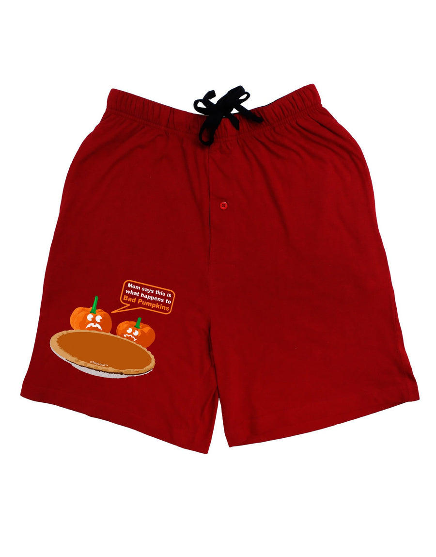 Bad Pumpkins Relaxed Adult Lounge Shorts-Lounge Shorts-TooLoud-Red-2XL-Davson Sales
