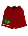 Dilophosaurus Design - Color - Text Adult Lounge Shorts - Red or Black by TooLoud-Lounge Shorts-TooLoud-Black-Small-Davson Sales