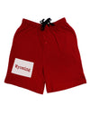 Wyoming - United States Shape Adult Lounge Shorts - Red or Black-Lounge Shorts-TooLoud-Red-Small-Davson Sales