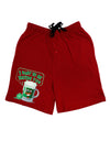 Green Beer - Inside You Adult Lounge Shorts-Lounge Shorts-TooLoud-Red-Small-Davson Sales